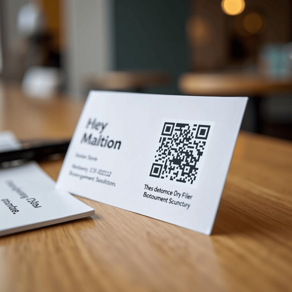 QR Code on business card